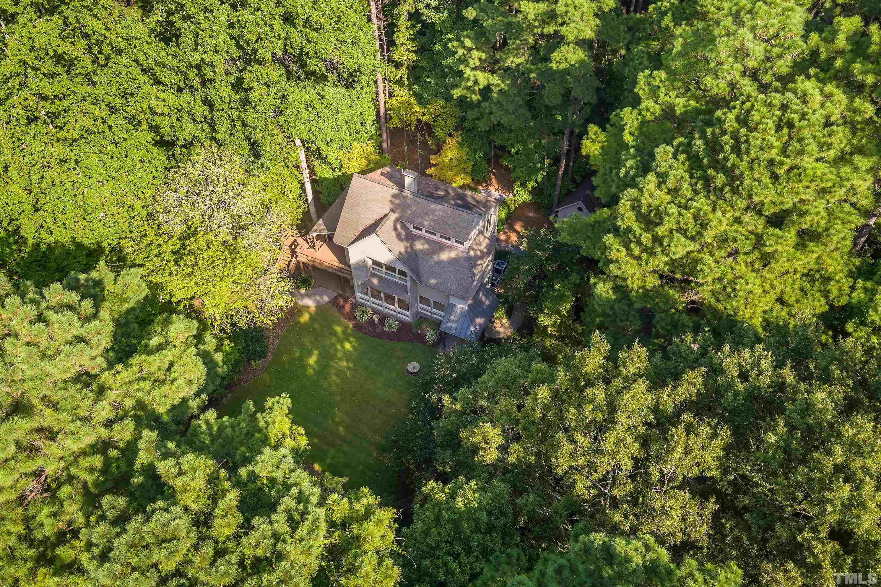 12217 Old Creedmoor Road Raleigh, NC 27613 - Photo 40 of 41 a view of a large yard with plants and large trees