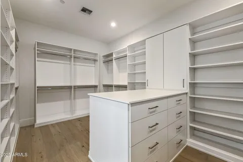 a kitchen with a cabinets and a stove