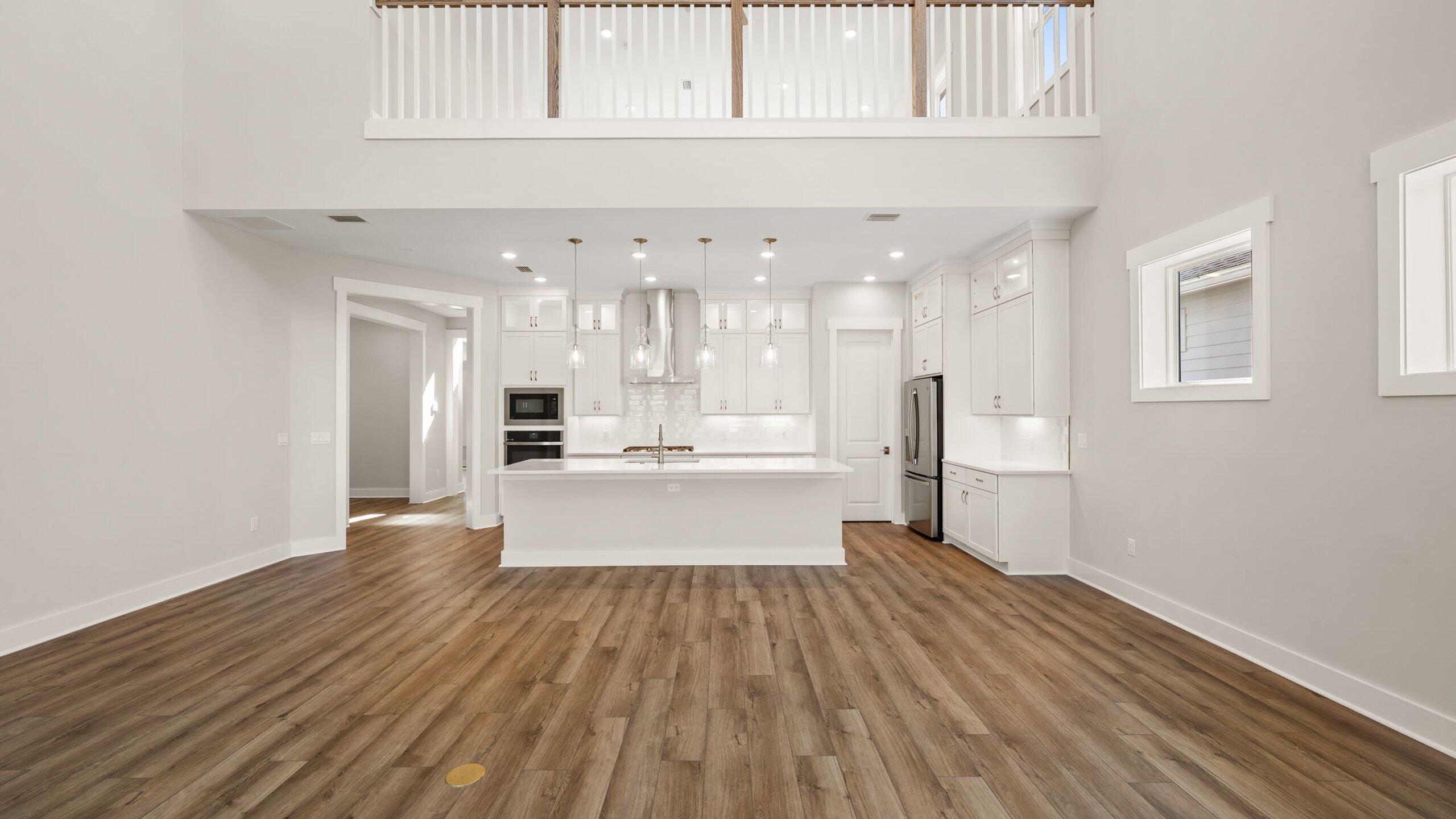 40 Dunns Circle Inlet Beach, FL 32461 - Photo 18 of 69 a view of a kitchen with wooden floor and windows