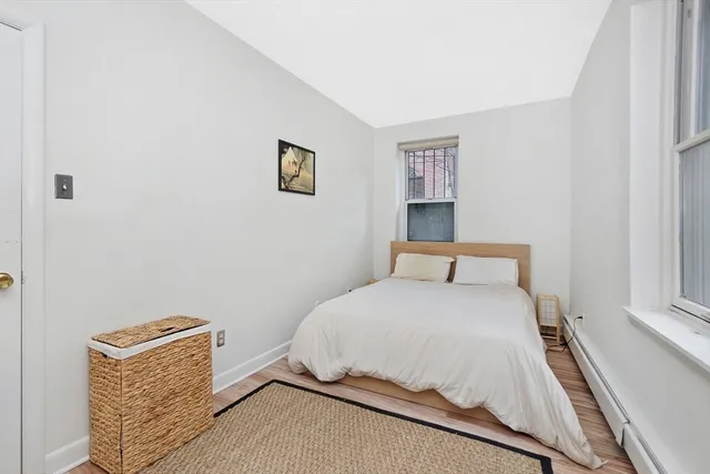 a room with stairs and furniture