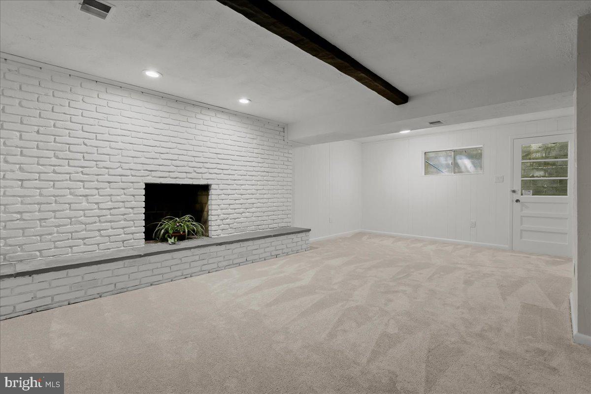2053 Kings House Road Silver Spring, MD 20905 - Photo 29 of 33 Basement with 2nd Wood-Burning Fireplace