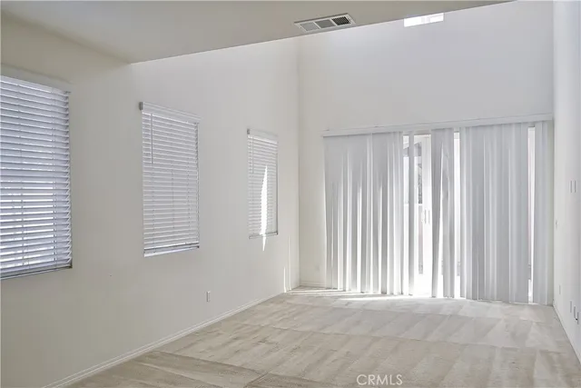 a view of a livingroom with a window