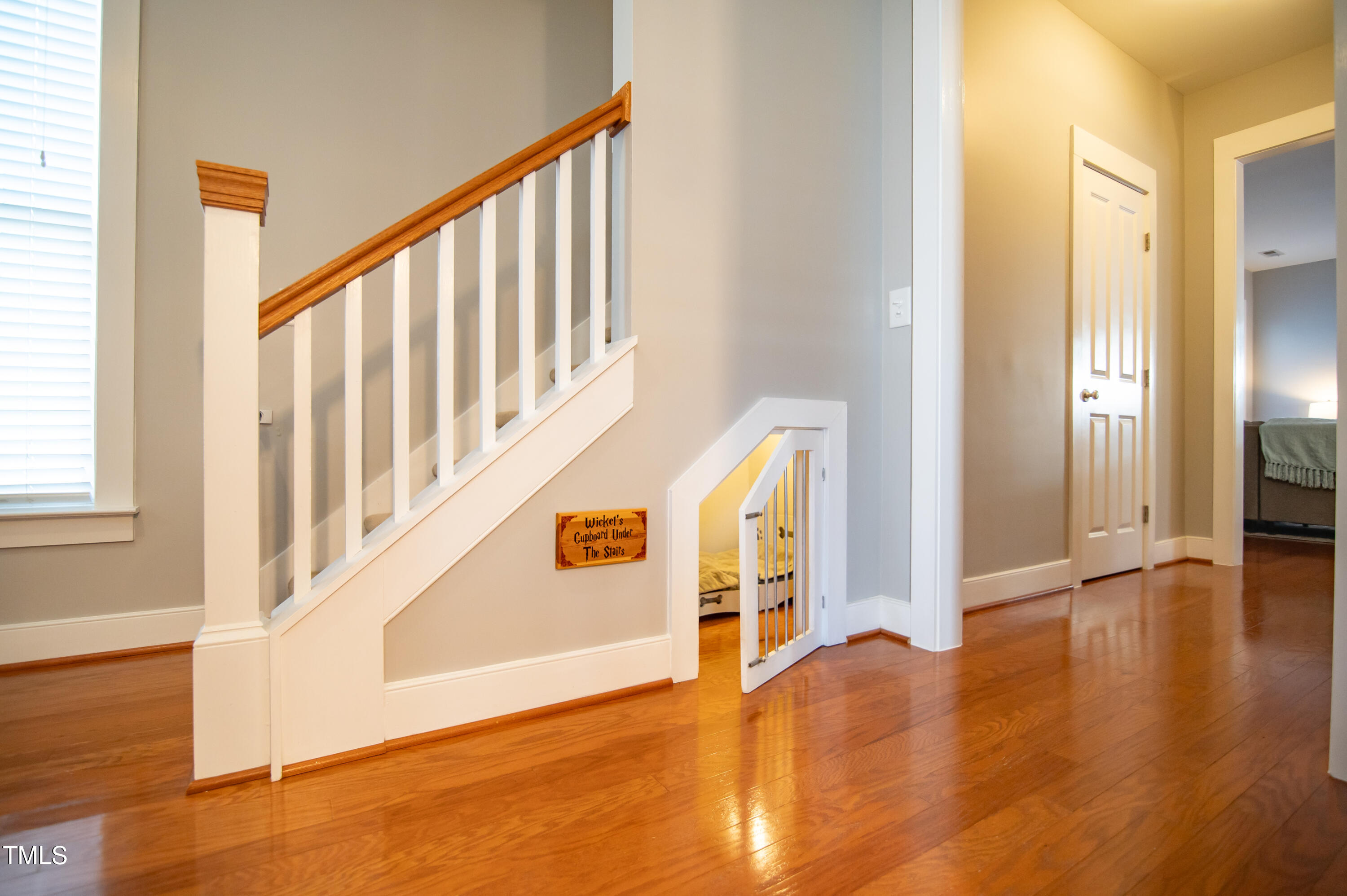 2220 Dunlin Lane Raleigh, NC 27614 - Photo 4 of 38 a view of an entryway with wooden floor