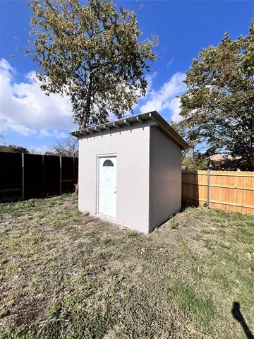 a backyard of a house