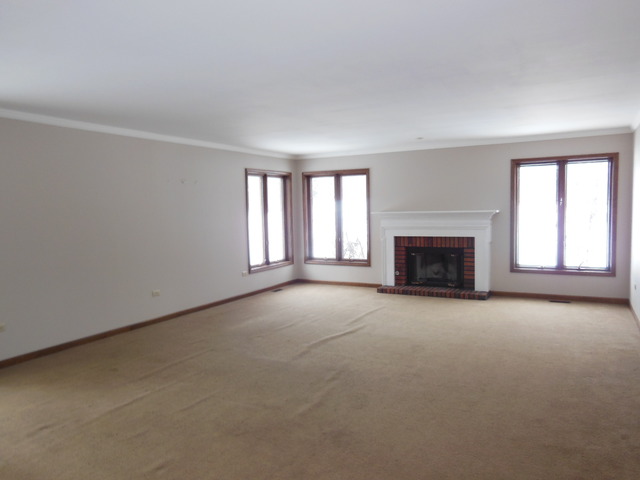 5811 Wild Plum Road Crystal Lake, IL 60014 - Photo 4 of 8 an empty room with windows and fireplace