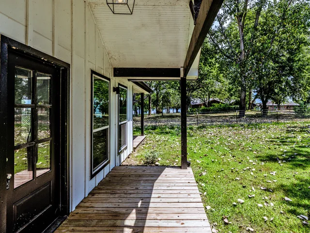 a house view with a garden space