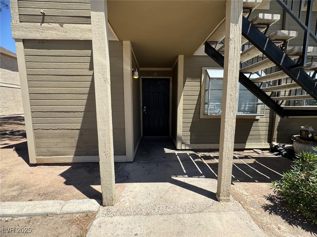 View of exterior entry