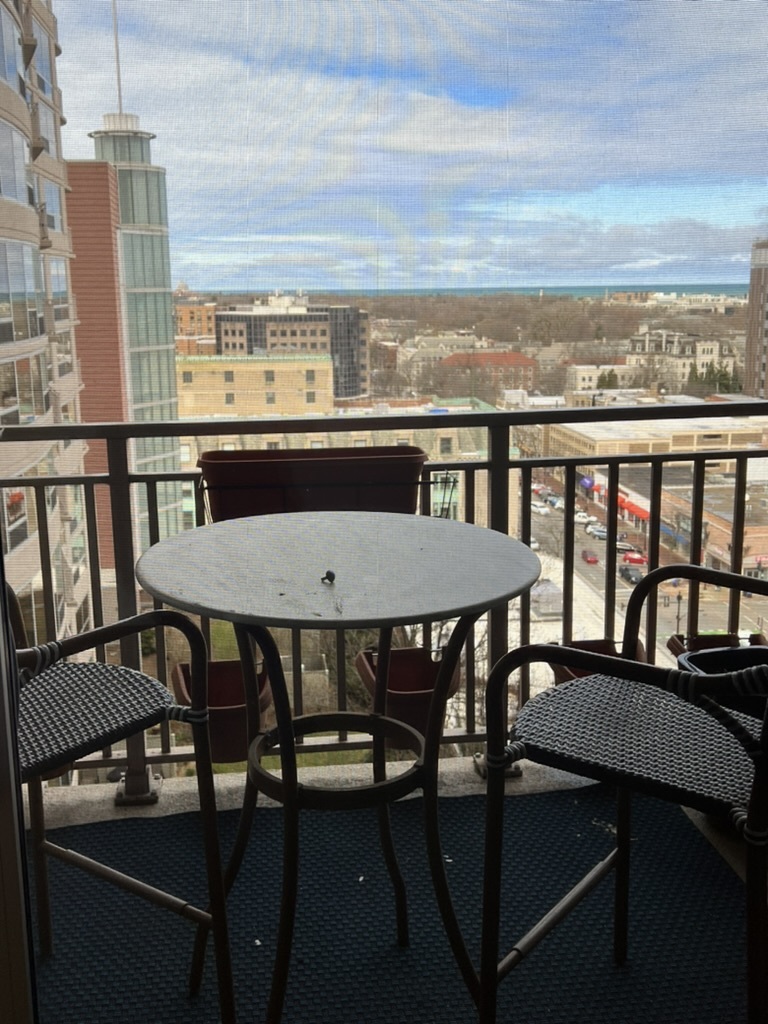 807 Davis Street, Unit 1308 Evanston, IL 60201 - Photo 14 of 16 a view of a chairs and table on the roof deck