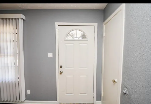 a view of front door