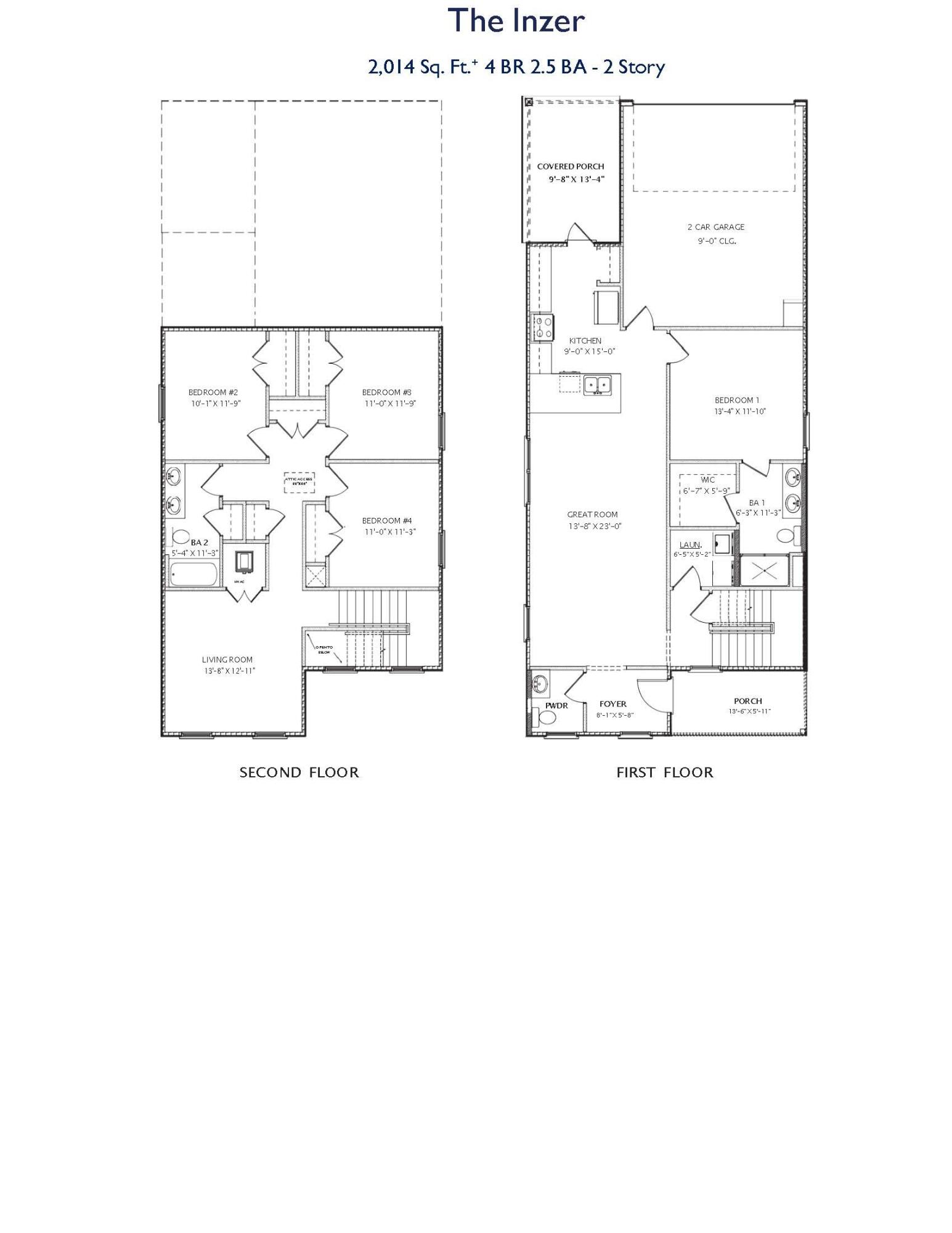 128 Bluebeech Street Freeport, FL 32439 - Photo 9 of 9 Inzer Floorplan