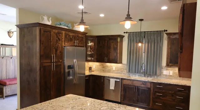 a view of a forest with a tree