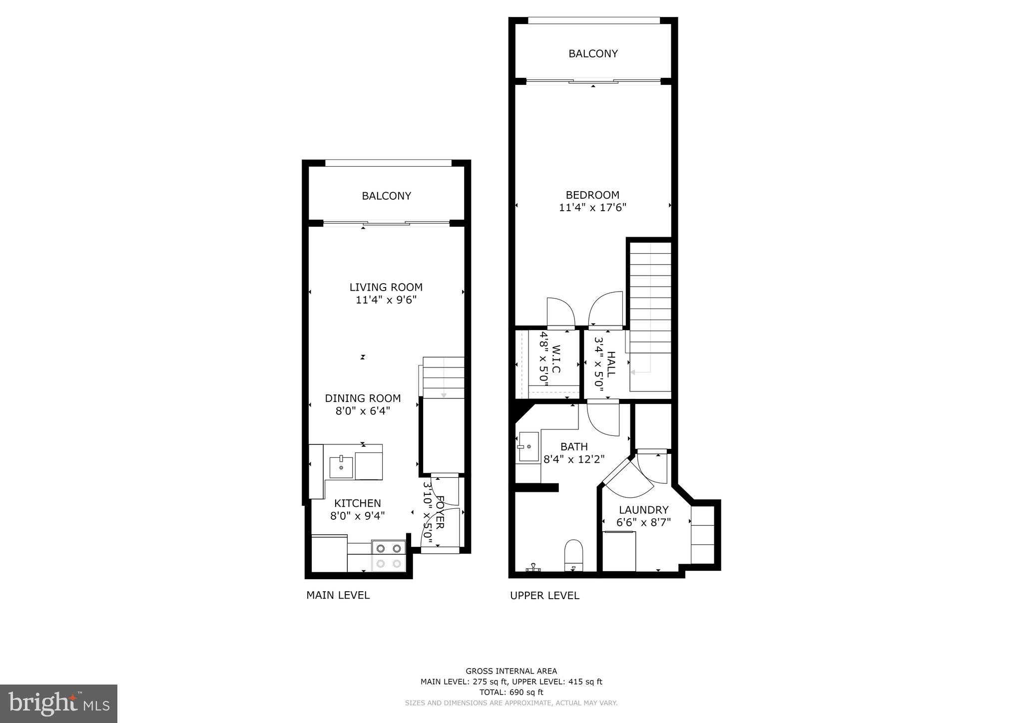 1029 North Stuart Street, Unit 515 Arlington, VA 22201 - Photo 25 of 27 Floorplan