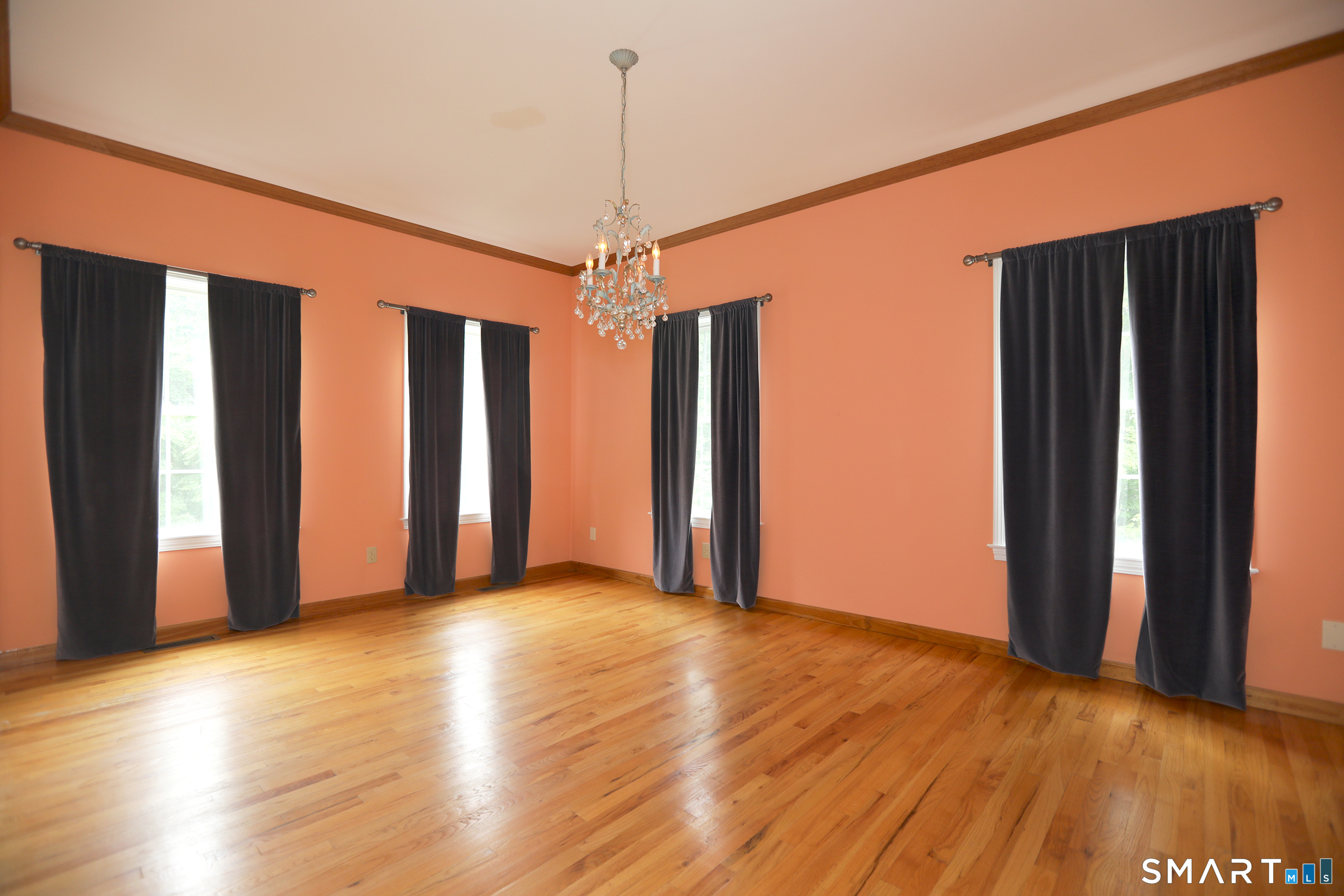 42 Straits Road Chester, CT 06412 - Photo 7 of 24 The dining room is spacious and features a lovely chandelier