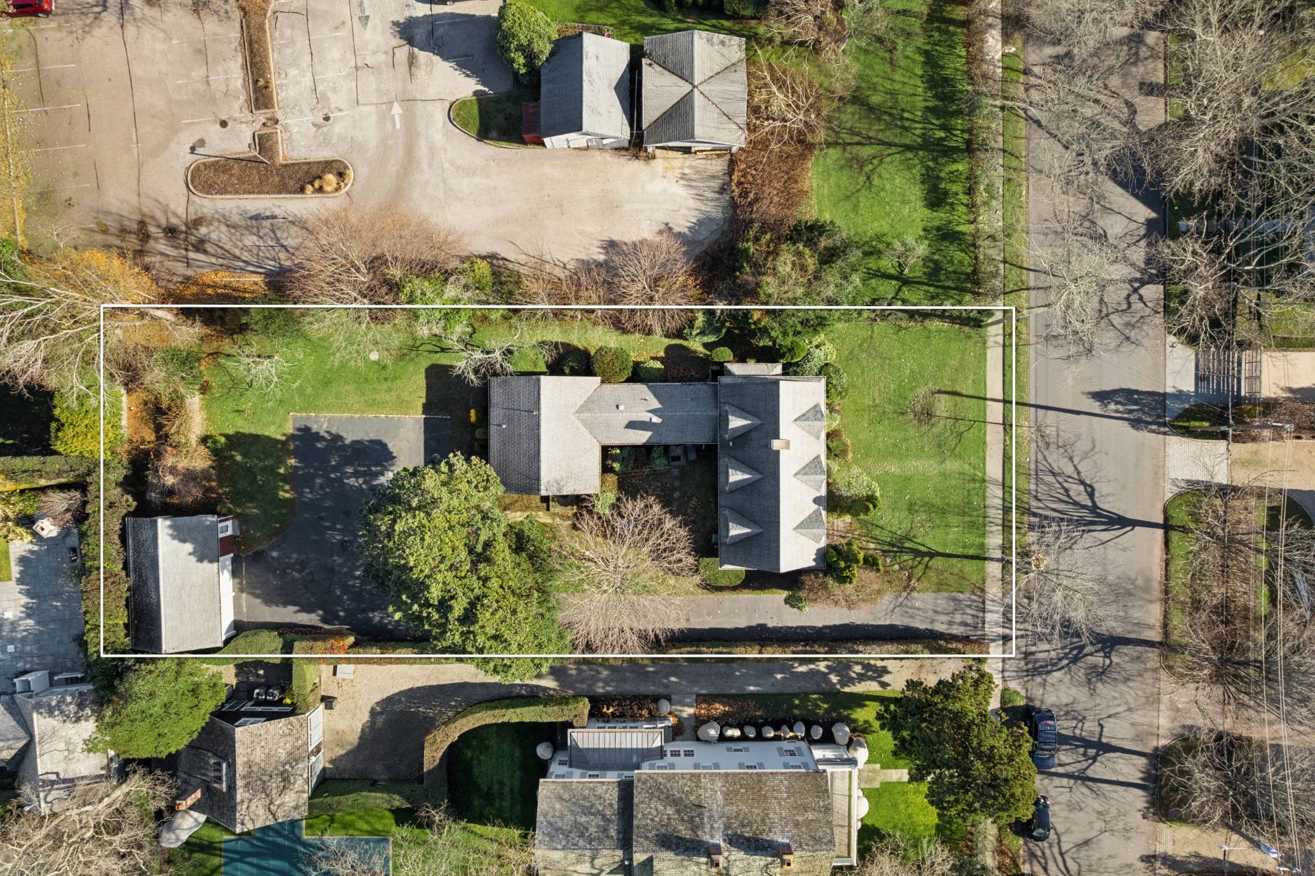 201 Herrick Road Southampton, NY 11968 - Photo 26 of 29 an aerial view of a houses with yard