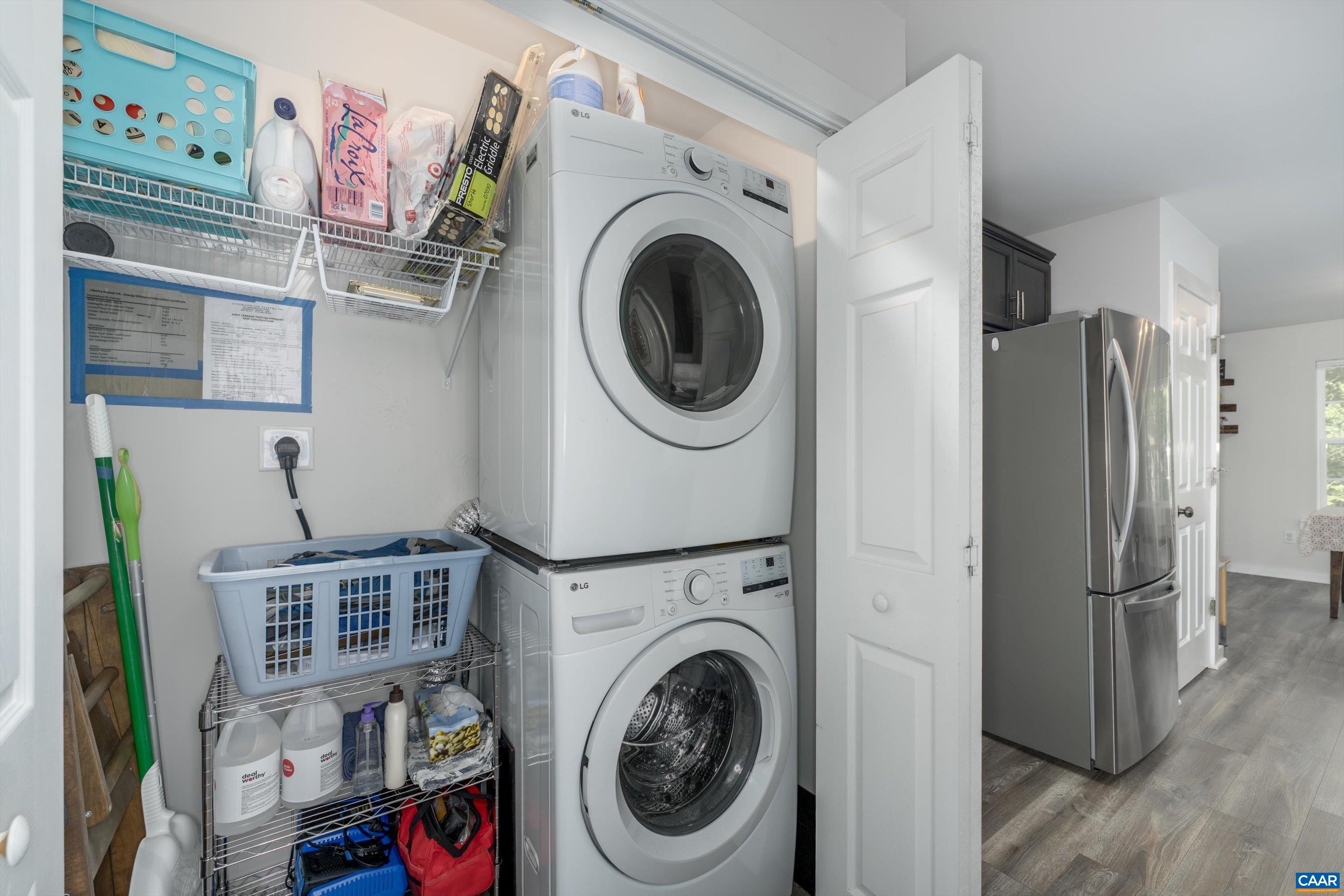 6 Kingswood Road Palmyra, VA 22963 - Photo 23 of 41 a close view of a kitchen with washer and dryer