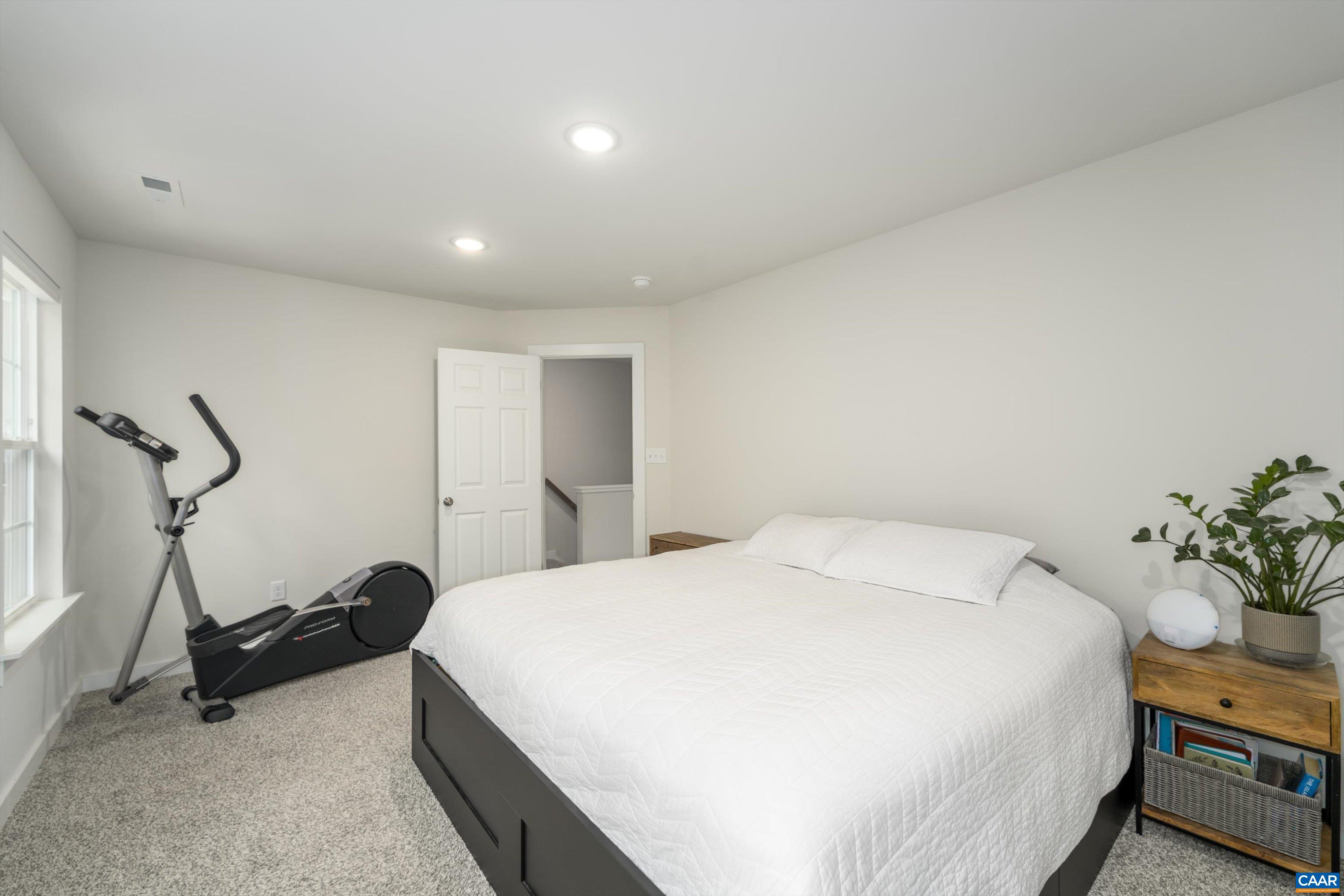 6 Kingswood Road Palmyra, VA 22963 - Photo 26 of 41 a spacious bedroom with a bed and potted plant