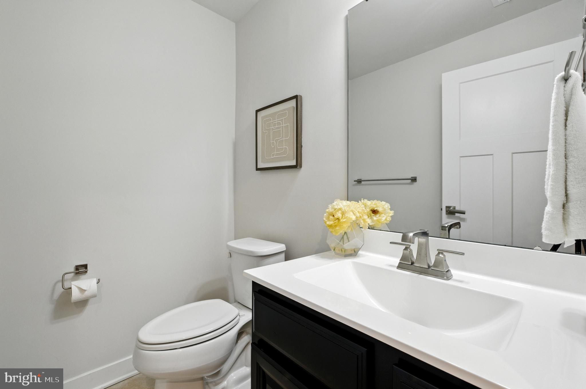 6412 Dalston Street Middle River, MD 21220 - Photo 29 of 53 a bathroom with a sink a toilet and mirror