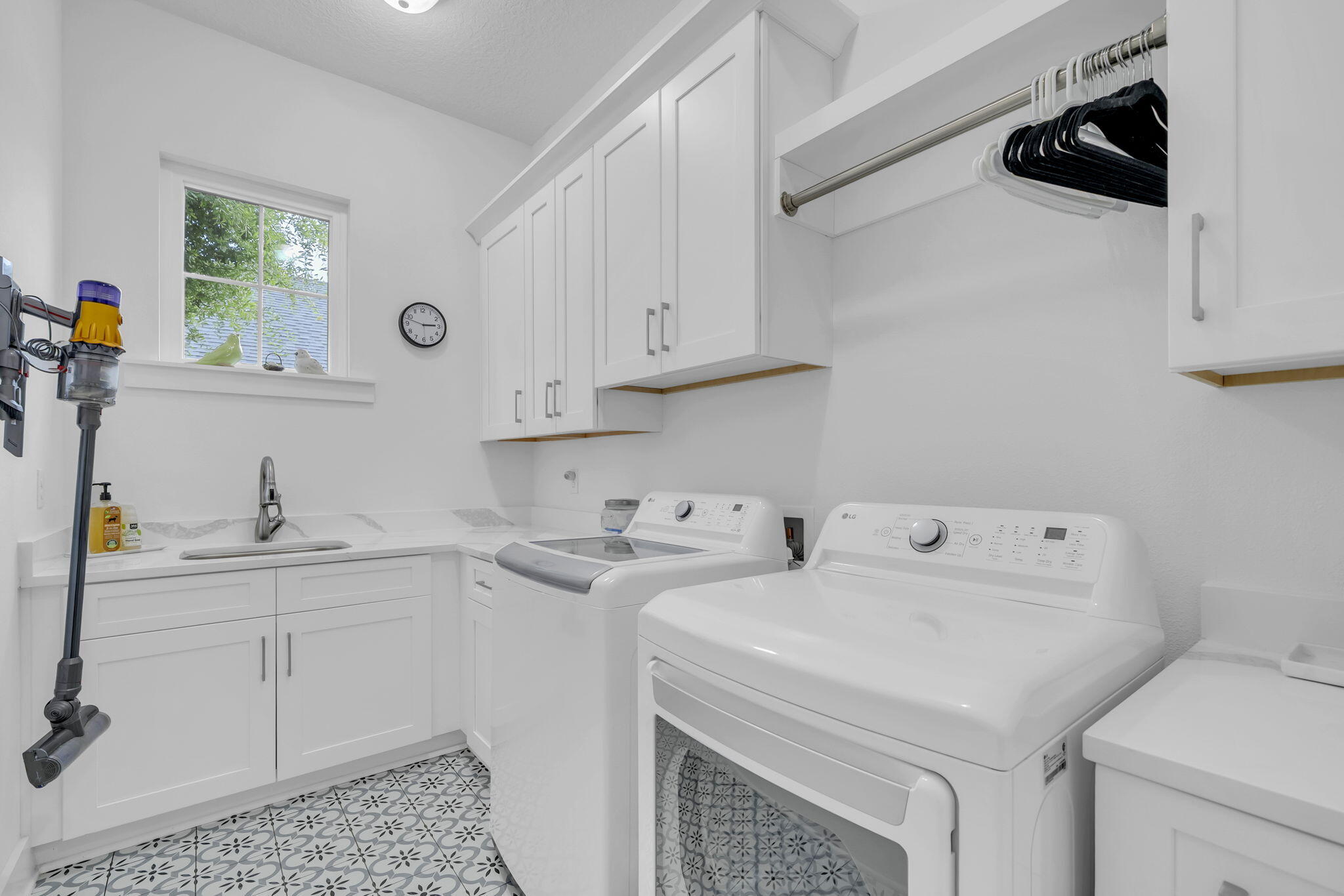 1166 Deer Moss Loop Niceville, FL 32578 - Photo 24 of 46 a view of storage and utility room with two washing machine