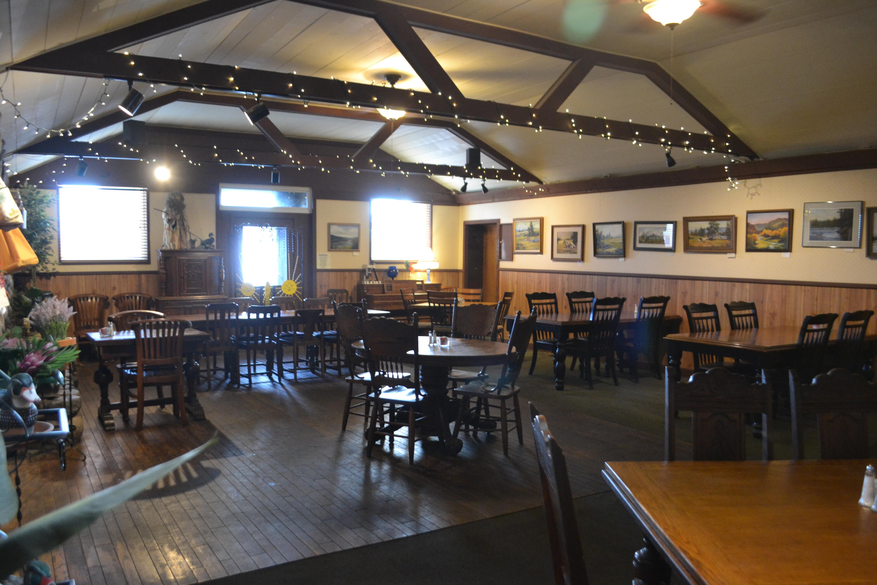 24860 Main Street Fall River Mills, CA 96028 - Photo 12 of 50 a view of a dining hall with lots of furniture