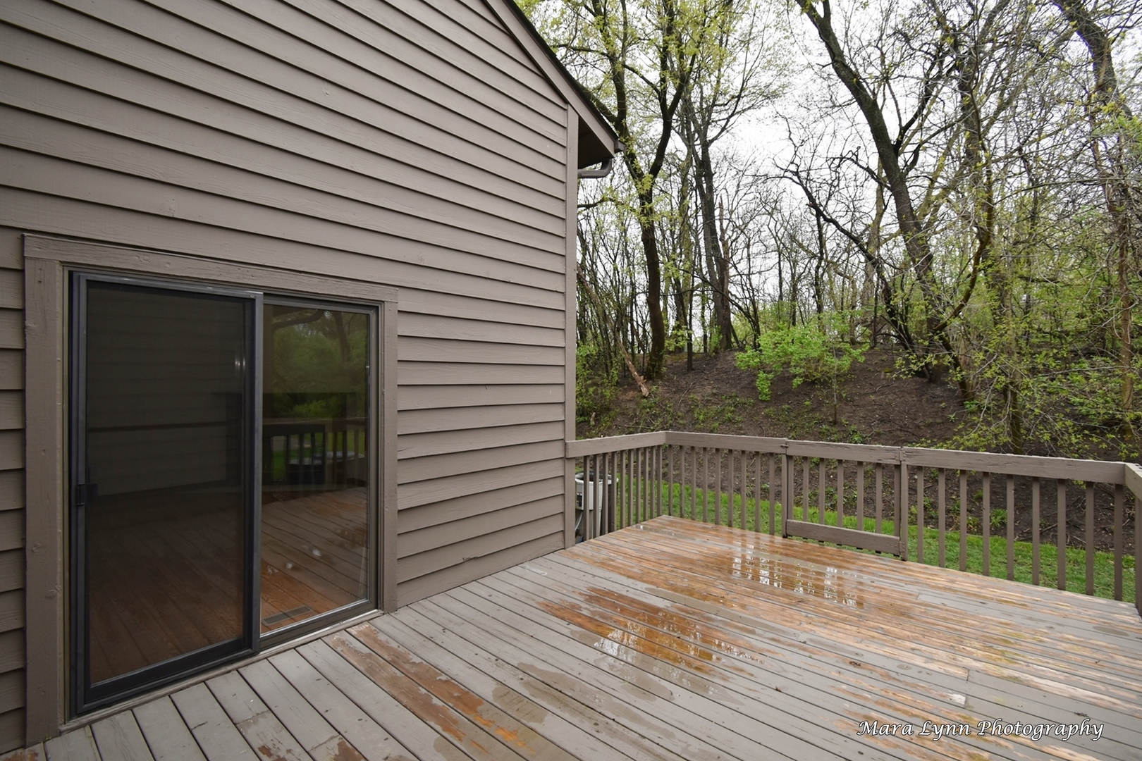 112 Sumac Court St. Charles, IL 60174 - Photo 33 of 37 a view of balcony with wooden floor and fence and floor to ceiling window
