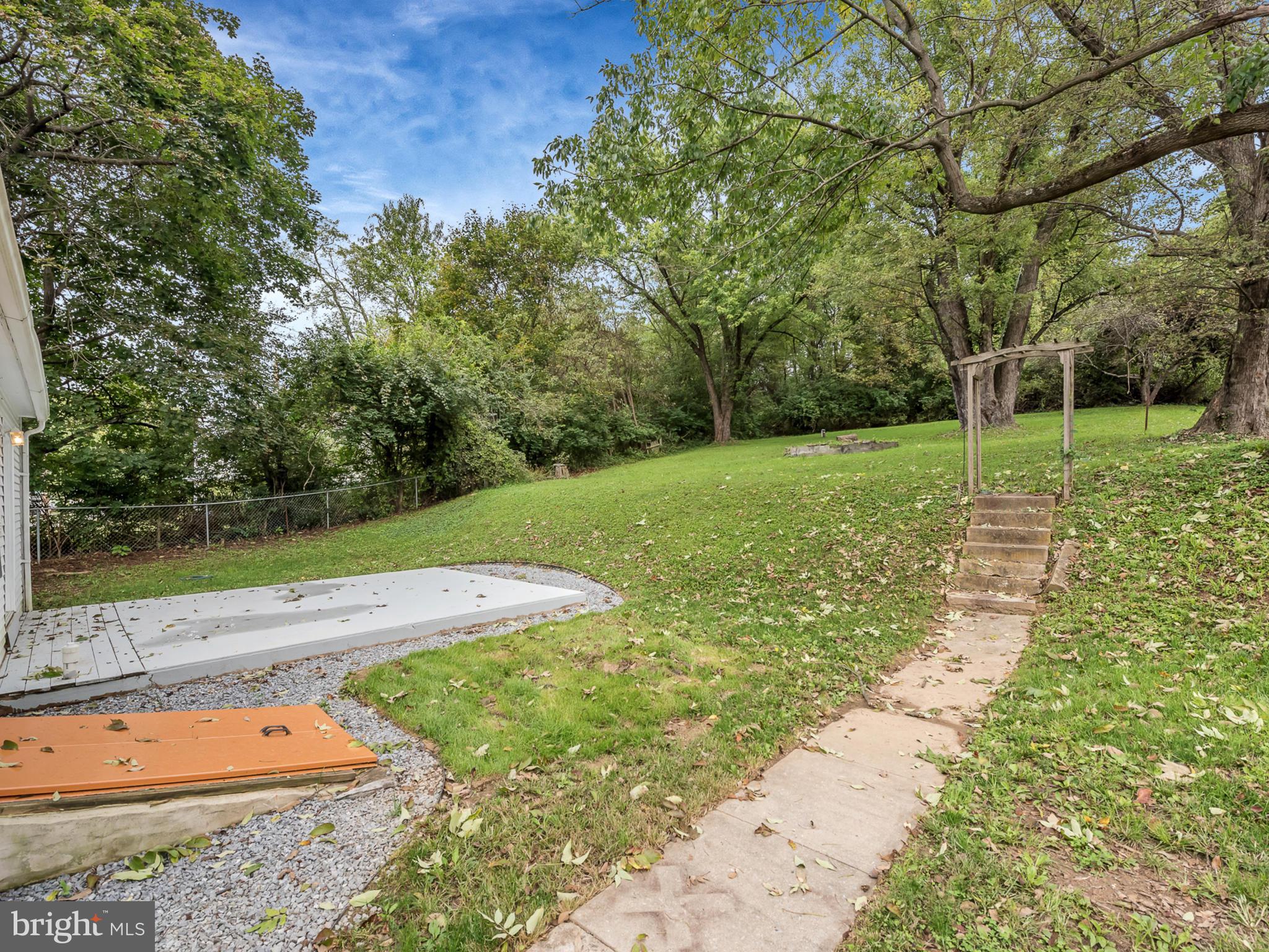 5812 Shookstown Road Frederick, MD 21702 - Photo 28 of 31 a view of a backyard with large trees