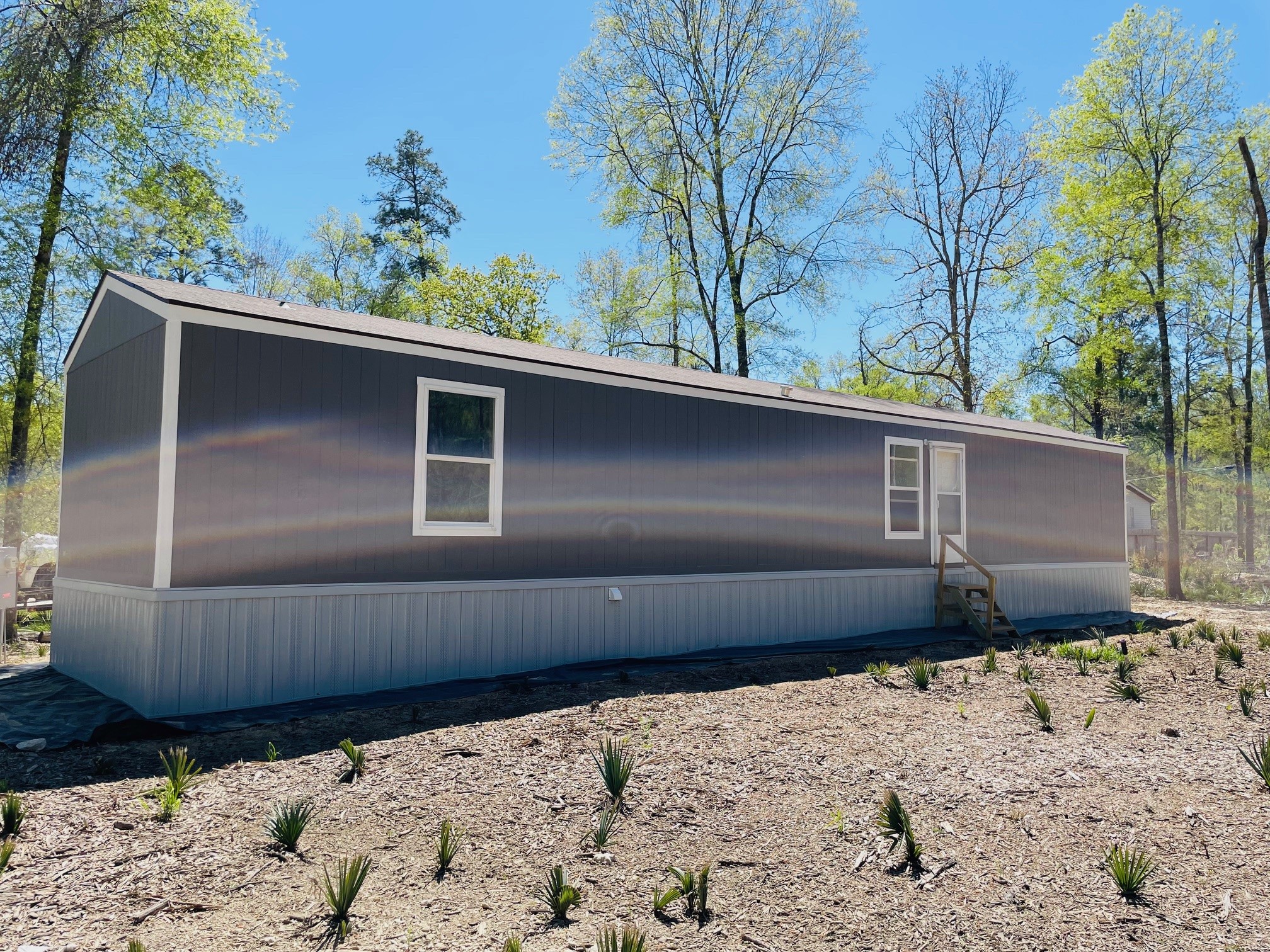 a side view of a house