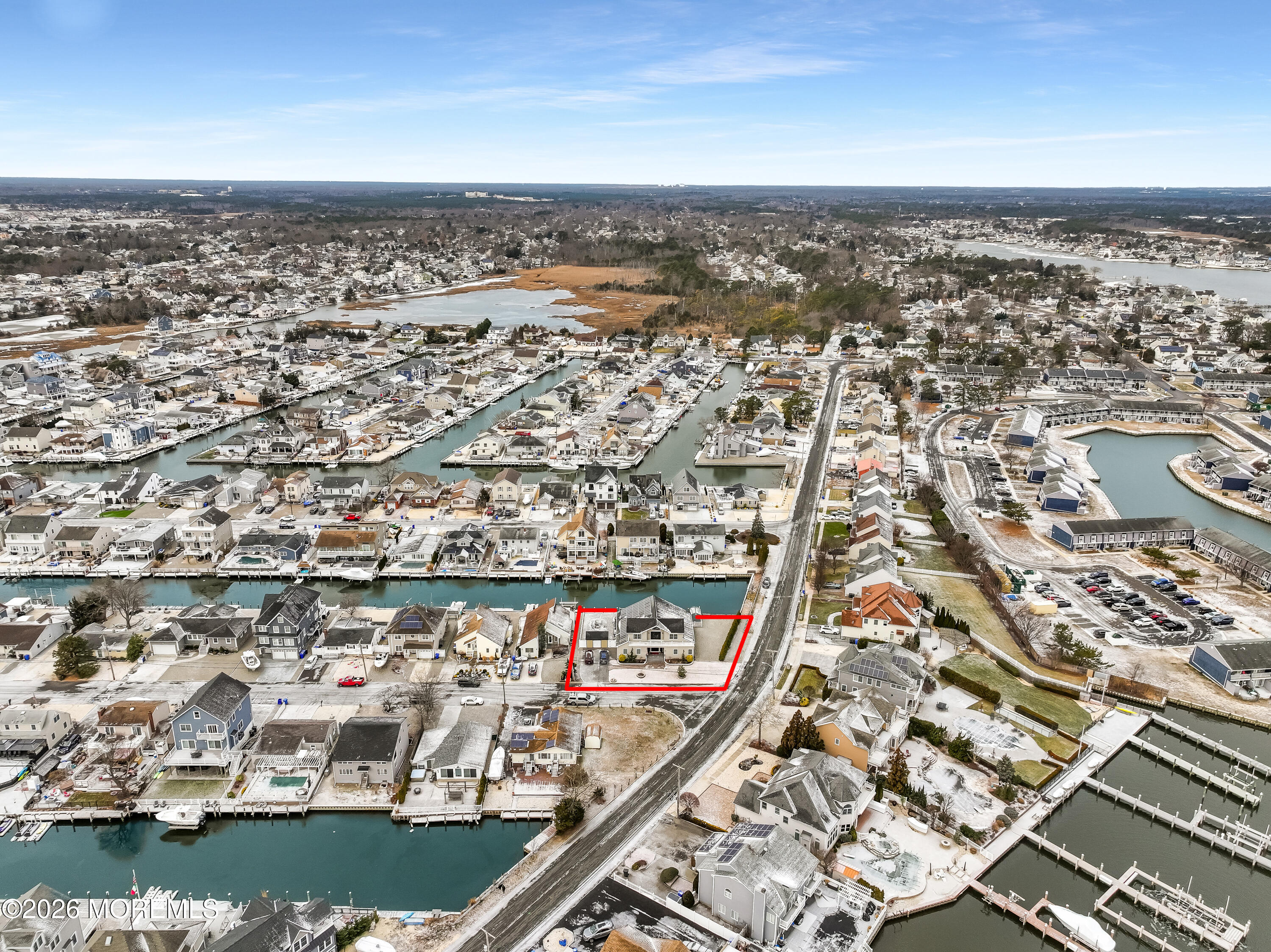 50 Neptune Road Toms River, NJ 08753 - Photo 55 of 73 an aerial view of residential building and residential space with lake view