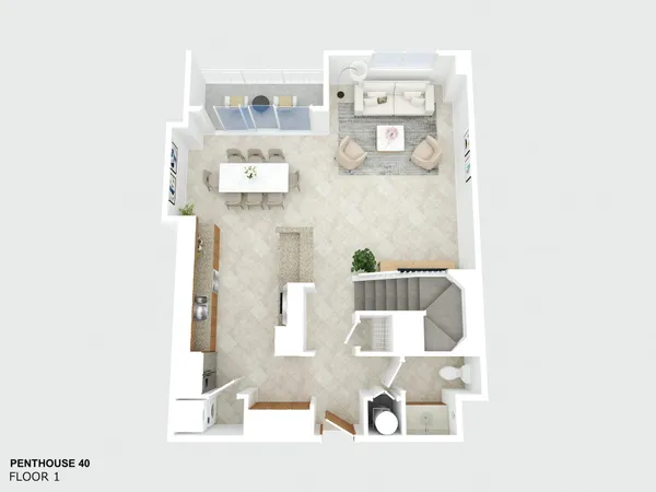 $7,800 | 99 Southeast Mizner Boulevard, Unit PH 40, Boca Raton, FL 33432
