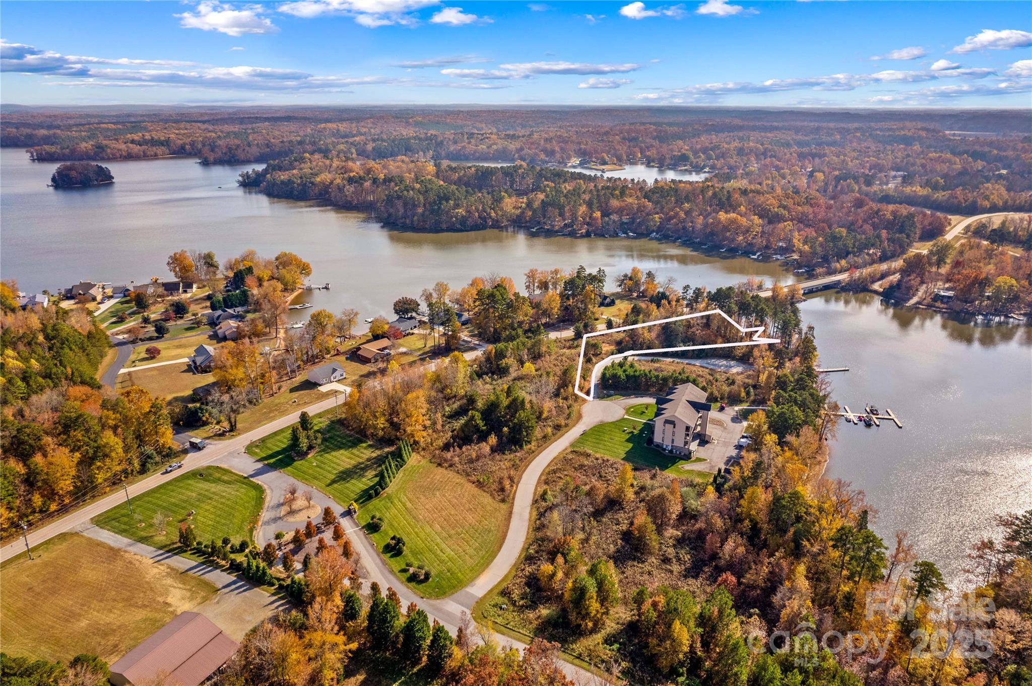 an aerial view of a city