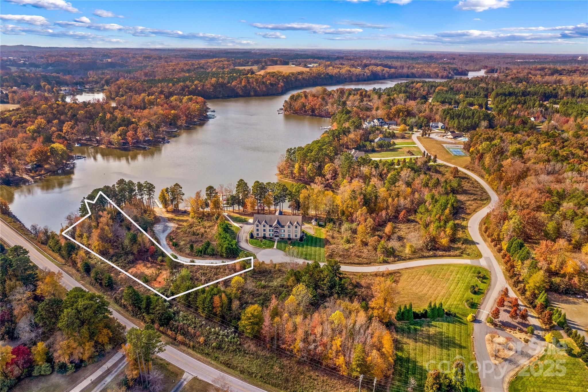 2005 Marina Pointe Road Salisbury, NC 28146 - Photo 2 of 16 a view of a lake in middle of forest