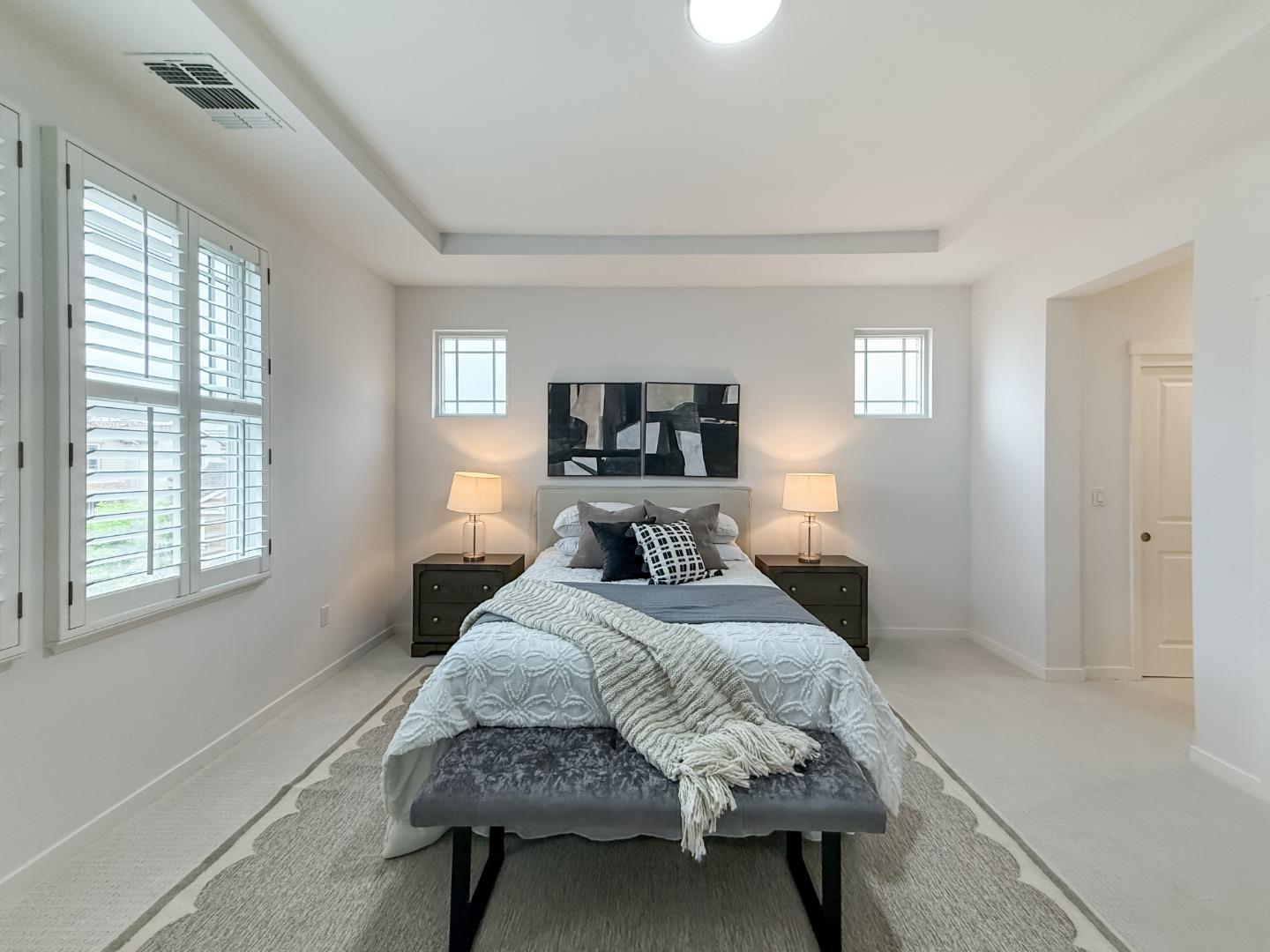 311 Geary Way Mountain View, CA 94041 - Photo 30 of 46 a bedroom with a large bed and a window
