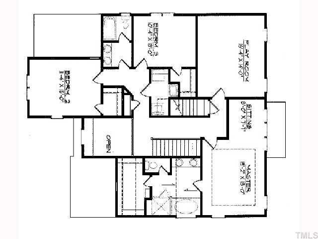 3614 Pickett Road Durham, NC 27705 - Photo 12 of 12 2nd floor plan