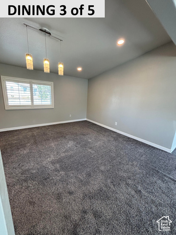 335 Memorial Park Road Henefer, UT 84033 - Photo 5 of 51 Dining with dark carpet, recessed & track lighting