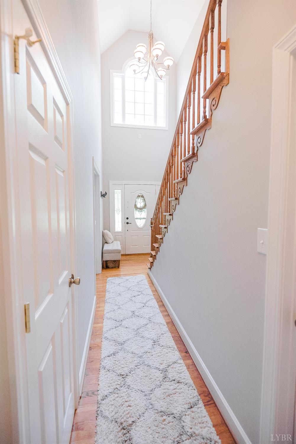 96 Quarry Road Farmville, VA 23901 - Photo 18 of 72 a view of a hallway with wooden floor and entryway