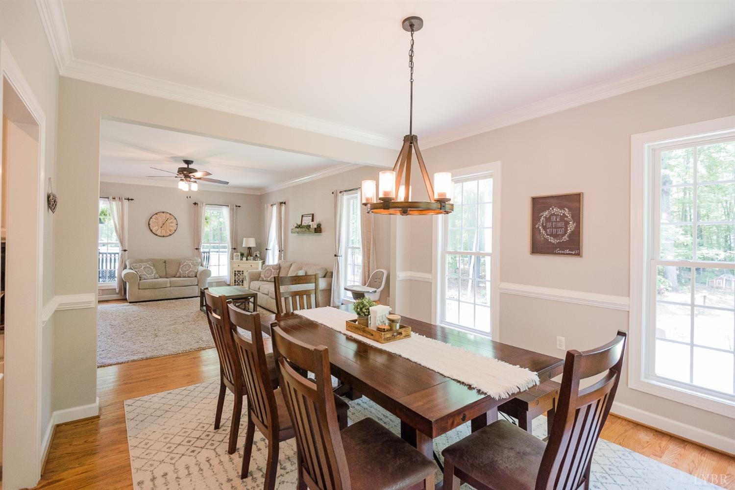 96 Quarry Road Farmville, VA 23901 - Photo 7 of 72 a view of a dining room with furniture window and wooden floor