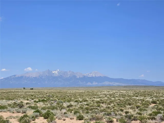 a view of an outdoor space and mountain view