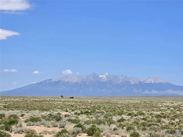 a view of an outdoor space and mountain view
