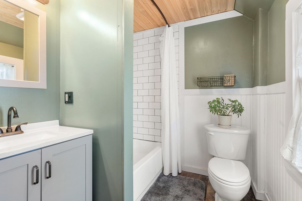 8 Lindbergh Road Framingham, MA 01702 - Photo 17 of 25 a bathroom with a sink a toilet and shower