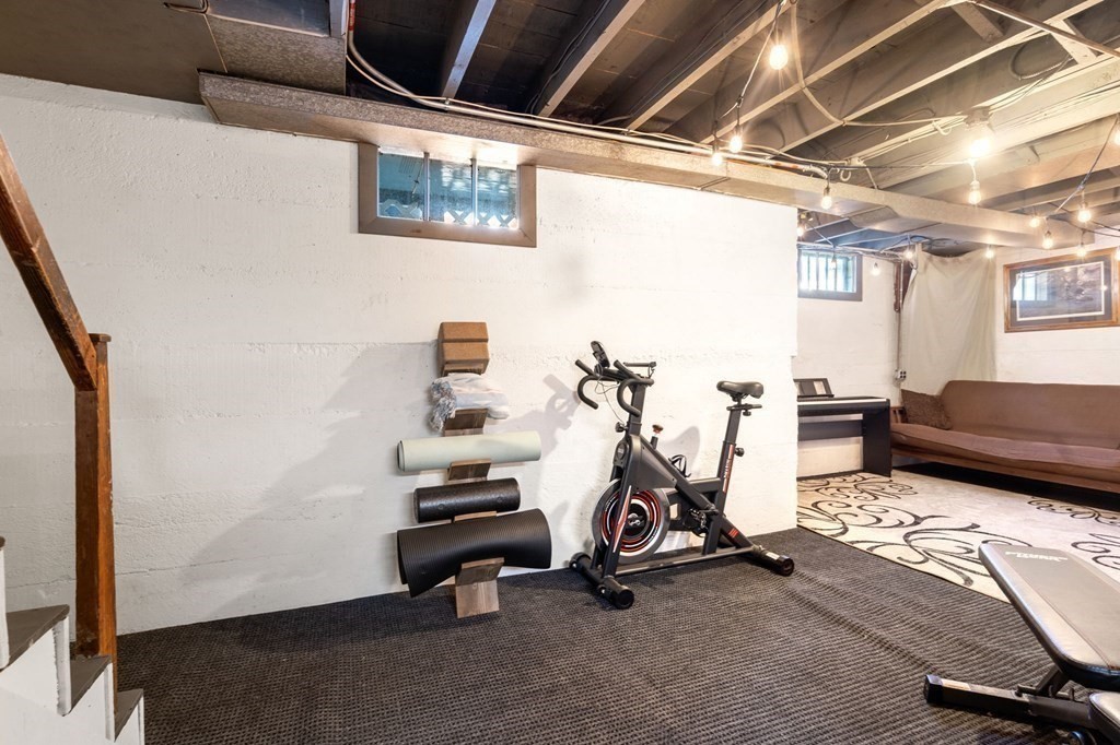 8 Lindbergh Road Framingham, MA 01702 - Photo 18 of 25 a view of a room with gym equipment