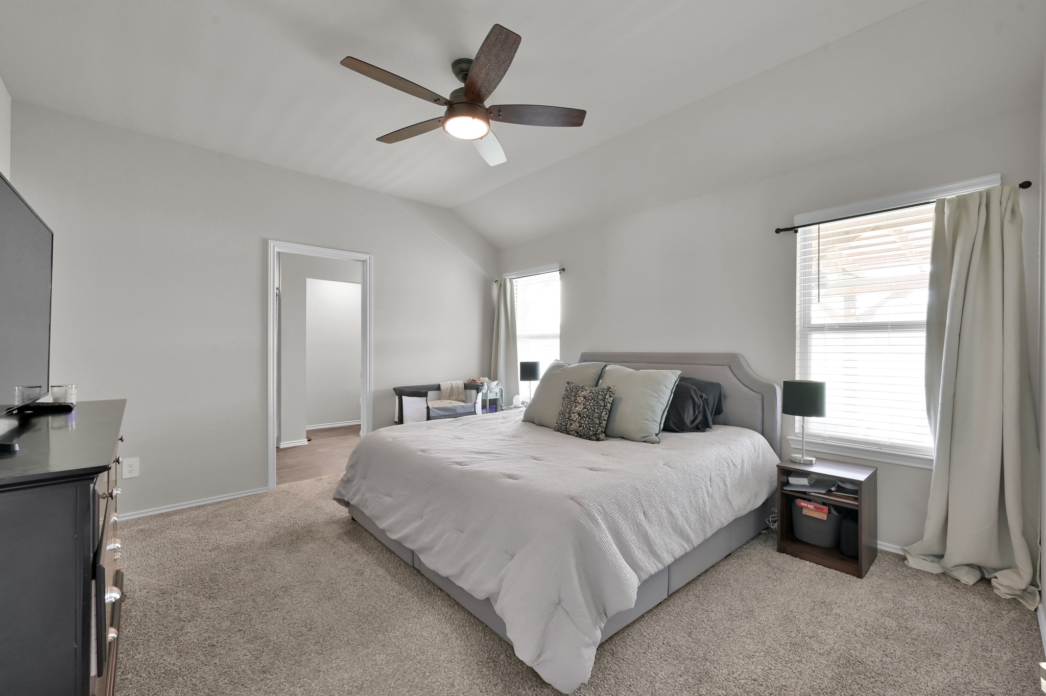 13916 Great Pnes Court Conroe, TX 77302 - Photo 12 of 22 Primary bedroom, door to the left leads to primary bathroom and closet