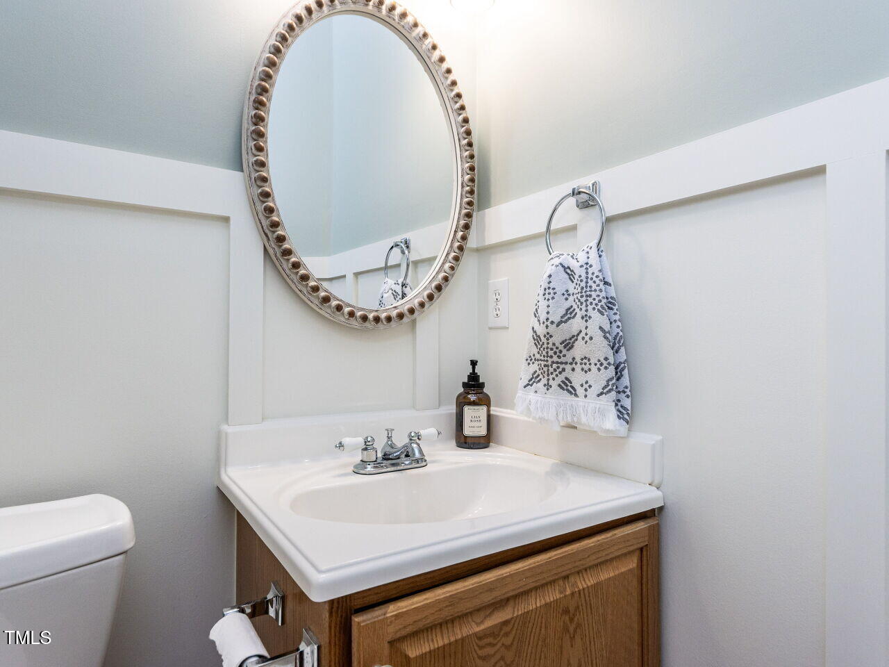 2019 Falls River Avenue Raleigh, NC 27614 - Photo 16 of 40 Beautiful trim and mirror in the half bath
