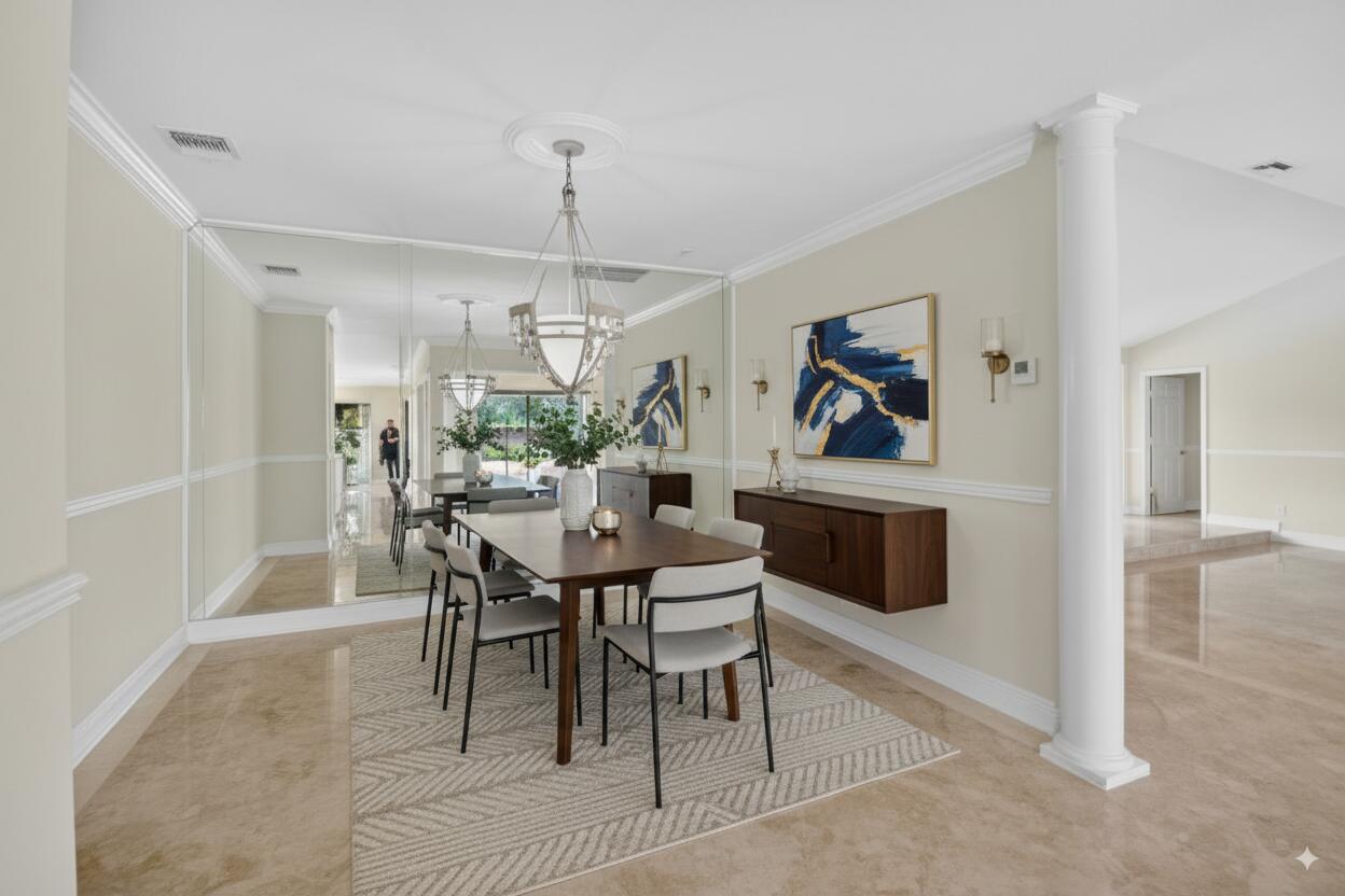 5884 Pinebrook Drive Boca Raton, FL 33433 - Photo 11 of 77 Virtually Staged Dining Room