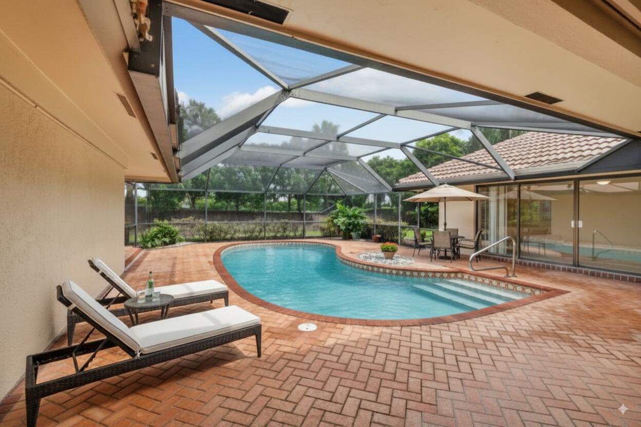 5884 Pinebrook Drive Boca Raton, FL 33433 - Photo 50 of 77 Virtaully staged pool area