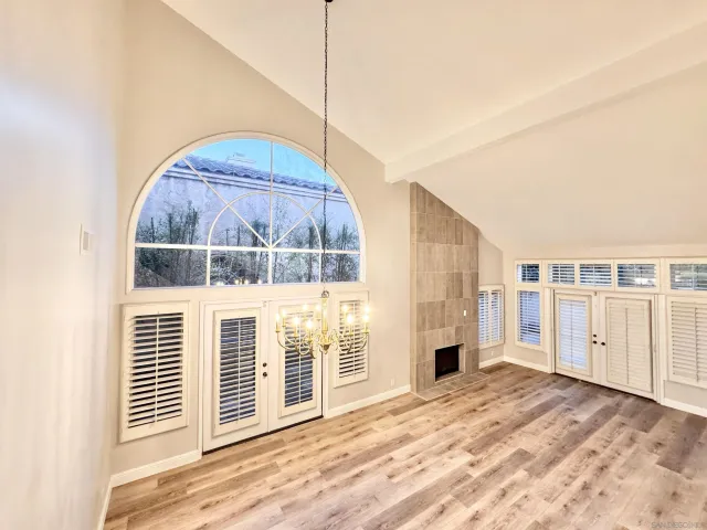 a view of livingroom with furniture and fireplace