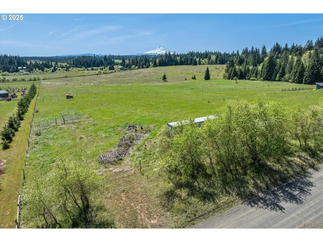 a view of an outdoor space and mountain view
