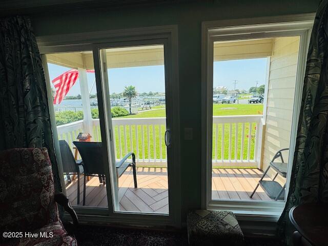 650 Cedar Point Boulevard, Unit B11 Cedar Point, NC 28584 - Photo 10 of 53 Back covered enclosed porch WITH A VIEW!