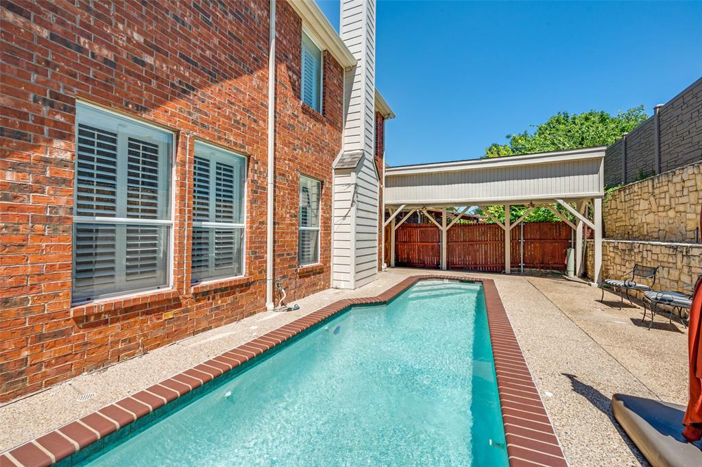 3912 Sovereign Drive Bedford, TX 76021 - Photo 27 of 34 View of pool with a Cabana