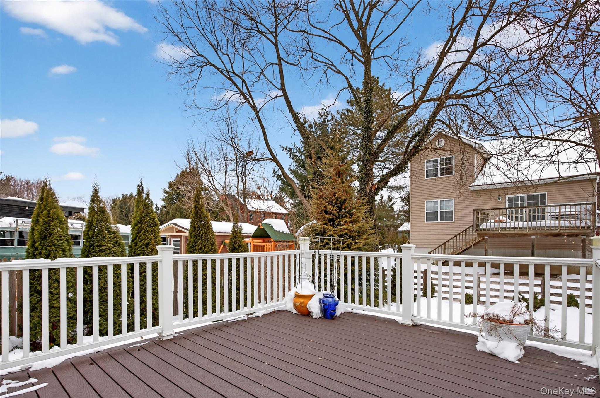 35 Kent Street Beacon, NY 12508 - Photo 25 of 40 A bi-level Trex back deck adds both style and functionality to the outdoor space.