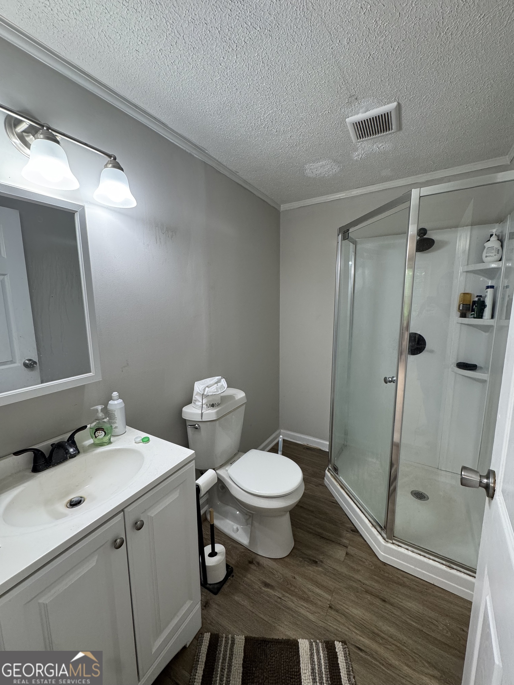 1734 East Broad Street, Unit A Athens, GA 30601 - Photo 12 of 20 a bathroom with a toilet sink and a mirror