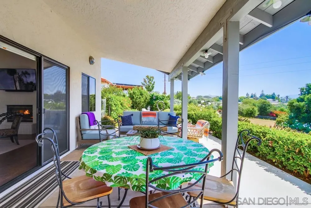924 Ridge Heights Drive Fallbrook, CA 92028 - Photo 61 of 75 a view of an outdoor dining space with a table and chairs